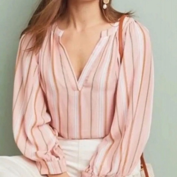 Anthropologie Balloon Sleeve Blouse - Picture 2 of 6